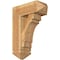 Ekena Millwork Merced Arts and Crafts Rough Sawn Bracket w/ Offset Brace, Western Red Cedar, 8"W x 20"D x 28"H BKT0806X20X28MRC03RWR - alternate 1